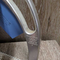 Original Wide Base Stirrup Irons *vgc, mnr dirt, residue, scratches & scuffs