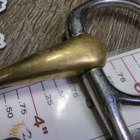 Lozenge French Link Baucher Bit *vgc/gc, clean, mnr stains, rubs, chews & scratches