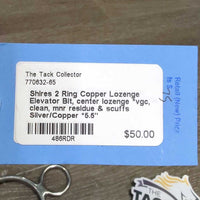 2 Ring Copper Lozenge Elevator Bit, center lozenge *vgc, clean, mnr residue & scuffs