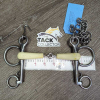SS Plastic Pelham Bit, chain *vgc, clean, mnr stains, scuffs & rubs