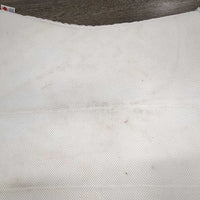 Non Slip Dressage Saddle Pad, fleece lined top *gc, clean, stains, puckered lining, clumpy, dingy, loose lining, hair, rubs, pills
