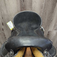 15" *adj- set 6" W/XW Endurance Saddle, Stirrups, 2 Hobble Straps, Mohair Girth, Equimeasure Form, Paperwork, Serial #3561 *adjustable to straight/specific horse at Synergist Saddles