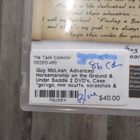 Guy McLean: Advanced Horsemanship on the Ground & Under Saddle 2 DVD's, Case *gc/vgc, mnr scuffs, scratches & dust