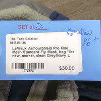 Fine Mesh Standard Fly Mask, bag *like new, marker, clean
