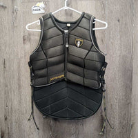 JUNIORS Small Cell Eventing Safety Vest, Laces *01/2019 *gc, rubs, snags, pills, thin/holey edges