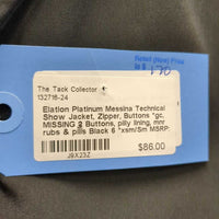 Technical Show Jacket, Zipper, Buttons *gc, MISSING 2 Buttons, pilly lining, mnr rubs & pills