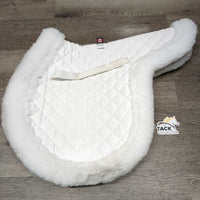 Rolled Fleece Quilt Fitted Hunter Saddle Pad *vgc, dirt, clumpy, hair, stains, rubs