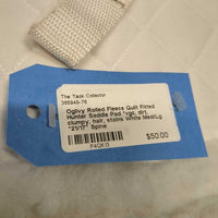Rolled Fleece Quilt Fitted Hunter Saddle Pad *vgc, dirt, clumpy, hair, stains, rubs