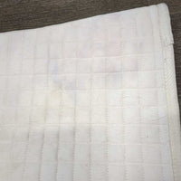 Thick Quilt Dressage Saddle Pad *gc, clean, dingy, hole, stains, rubs, threads, hair, rubs, pills, older, marker, clumpy