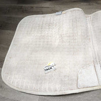 Thick Quilt Dressage Saddle Pad *gc, clean, dingy, hole, stains, rubs, threads, hair, rubs, pills, older, marker, clumpy