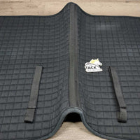 Thick Quilt Dressage Saddle Pad *gc, clean, dingy, hole, stains, rubs, threads, hair, rubs, pills, older, clumpy, cut tags, faded