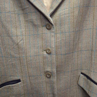 Wool Tweed Show Jacket, Velvet Collar *like new