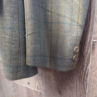 Wool Tweed Show Jacket, Velvet Collar *like new