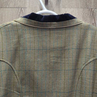 Wool Tweed Show Jacket, Velvet Collar *like new