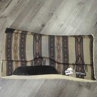 Swayback Correction Western Saddle Pad, fleece *vgc/gc, clean, mnr clumpy, hair, stains & edge rubs/thin spots