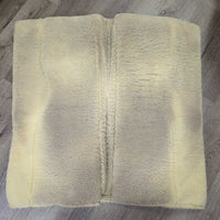 Swayback Correction Western Saddle Pad, fleece *vgc/gc, clean, mnr clumpy, hair, stains & edge rubs/thin spots