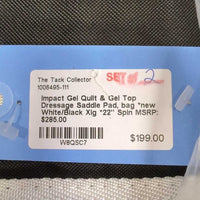 Quilt & Gel Top Dressage Saddle Pad, bag *new