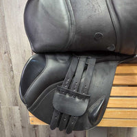 18" XW *6" NSC Grandee All Purpose Saddle, 2 Billet Guards, Navy NSC Cover, Wool Flocking, Front & Rear Gusset Panels, Med/Lg Front & Med Back Blocks, Flaps: 15"L x 15"W, Serial #: 18 MW 48719