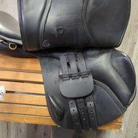 18" XW *6" NSC Grandee All Purpose Saddle, 2 Billet Guards, Navy NSC Cover, Wool Flocking, Front & Rear Gusset Panels, Med/Lg Front & Med Back Blocks, Flaps: 15"L x 15"W, Serial #: 18 MW 48719