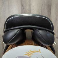 18" XW *6" NSC Grandee All Purpose Saddle, 2 Billet Guards, Navy NSC Cover, Wool Flocking, Front & Rear Gusset Panels, Med/Lg Front & Med Back Blocks, Flaps: 15"L x 15"W, Serial #: 18 MW 48719