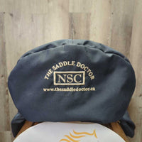 18" XW *6" NSC Grandee All Purpose Saddle, 2 Billet Guards, Navy NSC Cover, Wool Flocking, Front & Rear Gusset Panels, Med/Lg Front & Med Back Blocks, Flaps: 15"L x 15"W, Serial #: 18 MW 48719