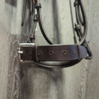 Rsd/FS Padded Monocrown Bridle, Wide Noseband, Braided Reins *vgc/xc, clean & mnr residue, creases & dents