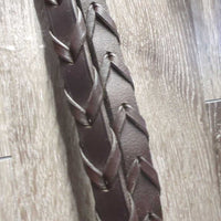 Rsd/FS Padded Monocrown Bridle, Wide Noseband, Braided Reins *vgc/xc, clean & mnr residue, creases & dents