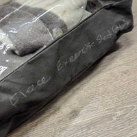 Fleece Quarter Sheet - Exercise Blanket, tail, ripped bag *vgc, mnr hair, dirt & stains
