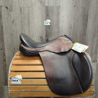 16" XW *6" Black Country Grafter AP Saddle, 2 Billet Guards, Wool Flocking, Rear Gusset Panels, Lg Front Pencil Blocks, Flaps: 12.5" L x 11"W Serial #: 16 M 11834