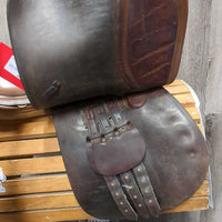 17" MW 5/5.25" Crosby XL Close Contact Saddle, 2 Billet Guards, Blue Ryder Cover, Foam Panels, Flaps: 14.5L x 13.5"W Serial #: 02460 XL H 88 2939