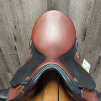 18" XW *6.25" Zaldi New Kent Dressage Saddle, Navy Fleece Zaldi Cover, Info Packet, Rear Gusset Panels, Wool Flocking, Lg Exterior Front Blocks, Flaps: 17.5"L x 10"W Serial #: 18" 34.5 161816