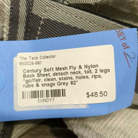 Soft Mesh Fly & Nylon Back Sheet, detach neck, tail, 2 legs *gc/fair, clean, stains, holes, rips, rubs & snags