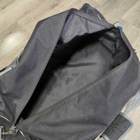 "All-in-One" Duffel Bag, Mesh Bottom Compartment, Shoulder Strap *vgc, clean, mnr residue, rubs, marks & frays