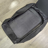 "All-in-One" Duffel Bag, Mesh Bottom Compartment, Shoulder Strap *vgc, clean, mnr residue, rubs, marks & frays