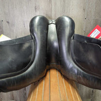 17.5" Adj *Set W - 6" NSC - Anika Dressage Saddle, Front & Rear Gusset Panels, XLg Front Blocks, Flaps: 15.5"L x 9.5"W Serial #: 2012 17.5 XW 80754