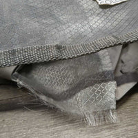 Stiff Hvy Mesh Fly Sheet, belly, 2 legs *gc, clean, stains, hairy, edge rubs & frays