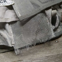 Stiff Hvy Mesh Fly Sheet, belly, 2 legs *gc, clean, stains, hairy, edge rubs & frays