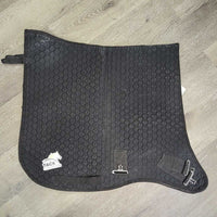 "Pro Core Trainer" Swallowtail Quilt Saddle Pad, 2x Stretchy elastic straps *gc, clean, rubs, pills, frays, hair, fuzzy
