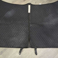 "Pro Core Trainer" Swallowtail Quilt Saddle Pad, 2x Stretchy elastic straps *gc, clean, rubs, pills, frays, hair, fuzzy