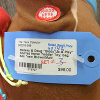 "Giddy Up & Play" Stuffed Horse Toddler Toy, bag, box *new, WORKS