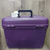 Hvy Plastic Grooming Box - Step Stool, tray, divider *vgc/gc, clean, mnr rubs, scrapes, scuffs & dusty, Missing Latch