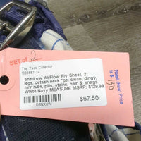 Fly Sheet, 2 legs, detach neck *gc, clean, dingy, mnr rubs, pills, stains, hair & snags