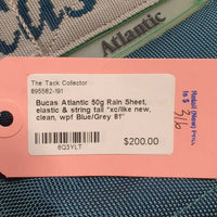 50g Rain Sheet, elastic & string tail *xc/like new, clean, wpf