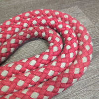 Soft Cotton Rope Lungeing Aid, 2x snaps *vgc, mnr rubs, snags, dirt & stains