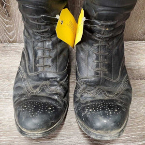 Field Boots, Zips *fair, holey/thin edges, thin heels, dirty, repair, + velcro, rubs, hard spots, scrapes, holes, thin/holey spots