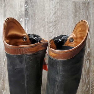 Field Boots, Zips *fair, holey/thin edges, thin heels, dirty, repair, + velcro, rubs, hard spots, scrapes, holes, thin/holey spots
