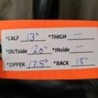 Field Boots, Zips *fair, holey/thin edges, thin heels, dirty, repair, + velcro, rubs, hard spots, scrapes, holes, thin/holey spots
