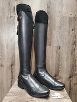 Dress Boots, Zips, Air Forms, Box, Tag *new. LEFT Zip: twisted bottom Tooth *needs new zipper
