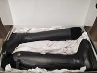 Dress Boots, Zips, Air Forms, Box, Tag *new. LEFT Zip: twisted bottom Tooth *needs new zipper
