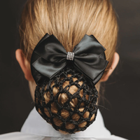 Hair Bun Cover & Bow, Clip, Bling, Bag *new